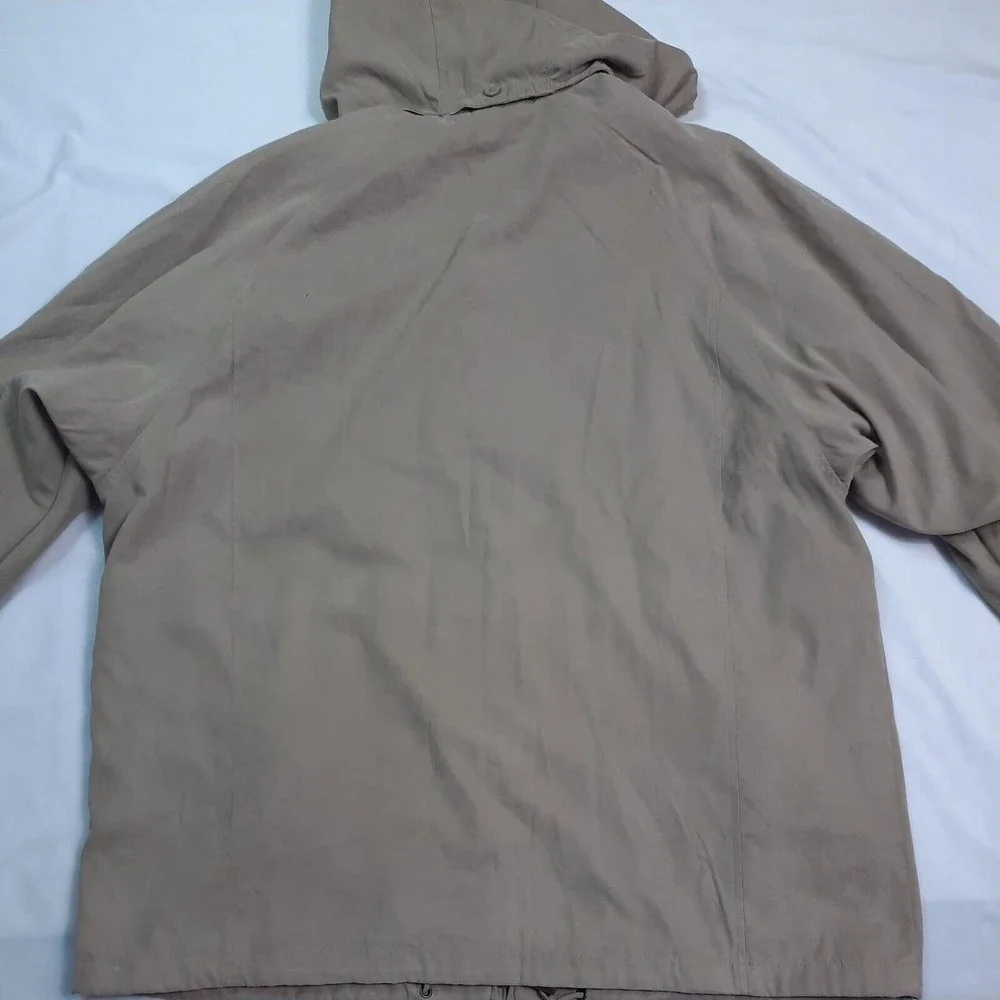 London Fog Mens Brown Full Zip Hooded Jacket Coat size 2X Reg - Picture 8 of 10